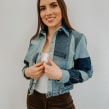 Upcycled Jacket with Denim Scraps. Design, Fashion Design, Sewing, Upc, and cling project by Luisa Hurtado - 02.22.2024