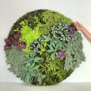 Circular paper wall garden. Arts, Crafts, Paper Craft, and Decoration project by Eileen Ng - 07.21.2020