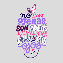 Ojeras. Traditional illustration, and Lettering project by Typewear - 09.13.2018